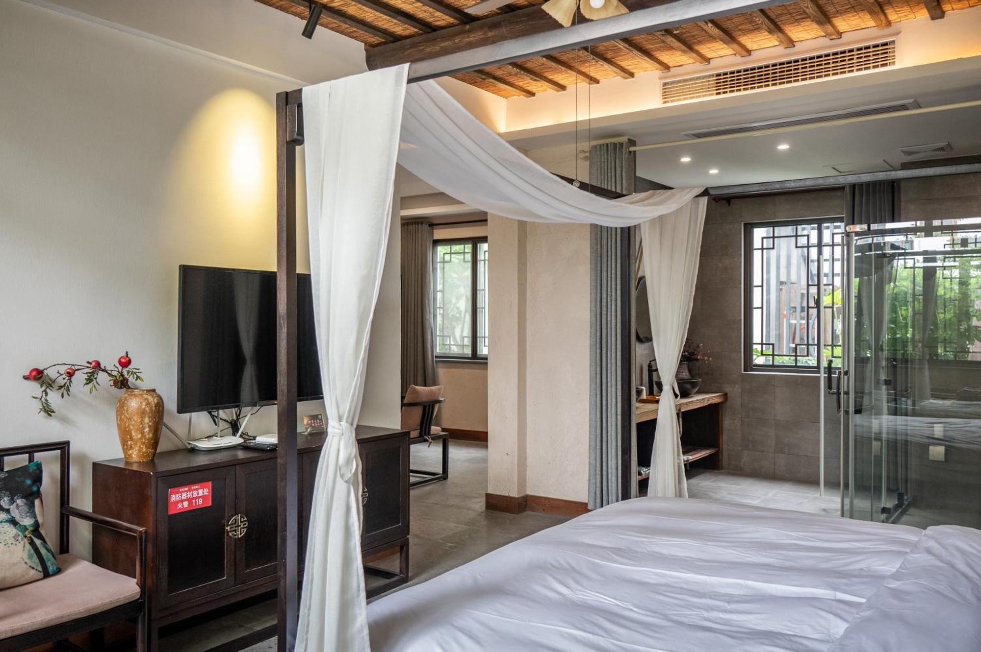Tingjian Musu Private Soup Design Homestay - South Gate Of Wuzhen Xizha Scenic Area Tongxiang 외부 사진