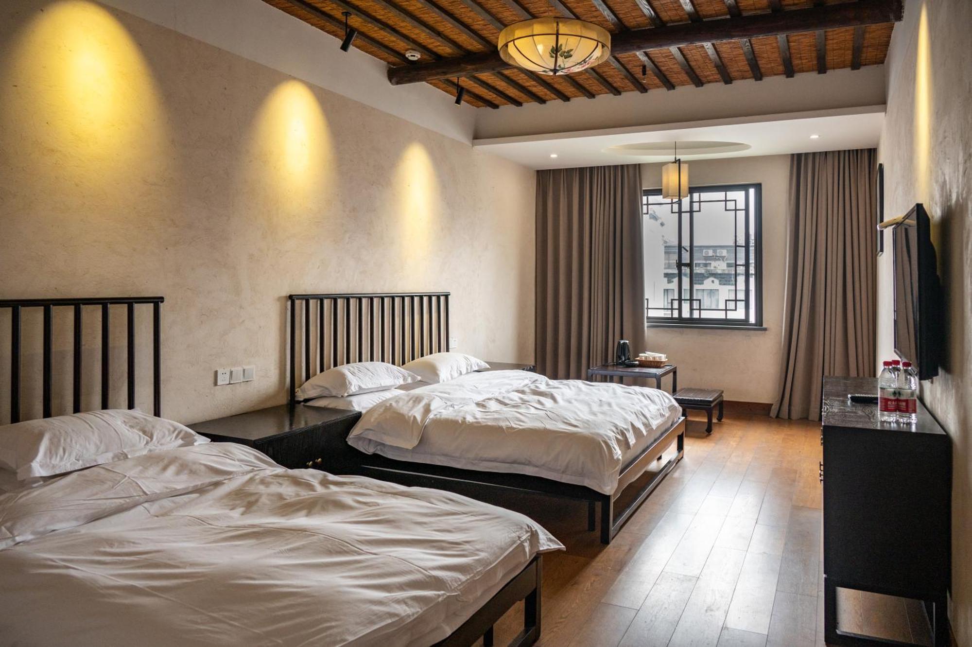 Tingjian Musu Private Soup Design Homestay - South Gate Of Wuzhen Xizha Scenic Area Tongxiang 외부 사진